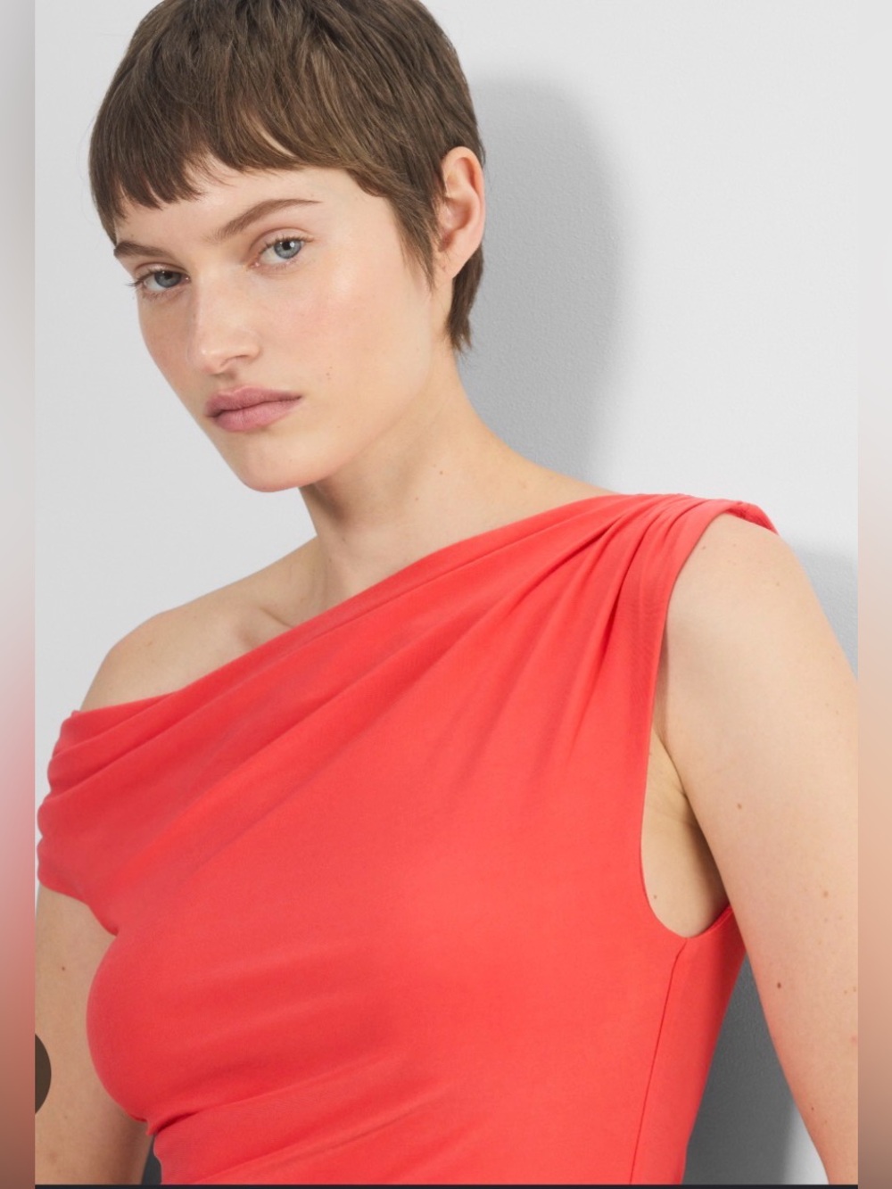 Aritzia Babaton Gallery Top - Red Off The Shoulder Top